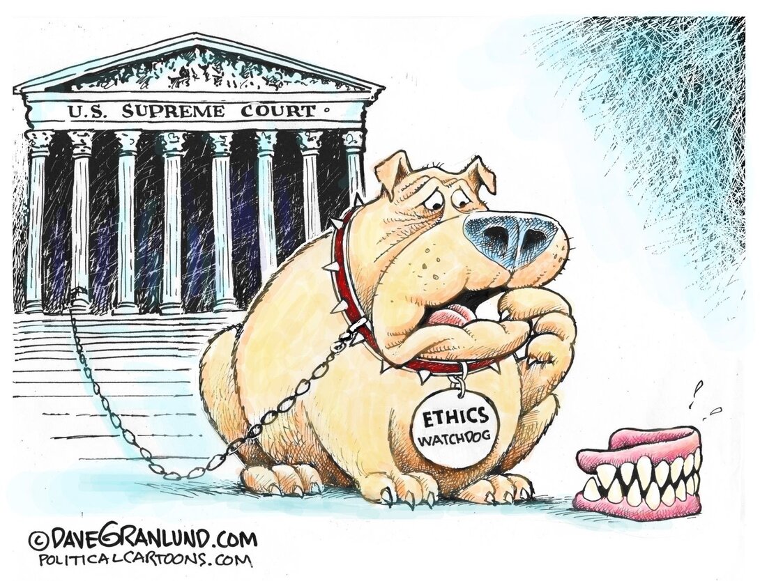 SCOTUS ethics code by Dave Granlund, PoliticalCartoons.com