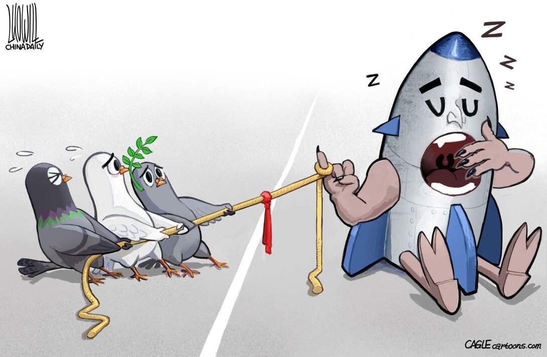 tug of war cartoon