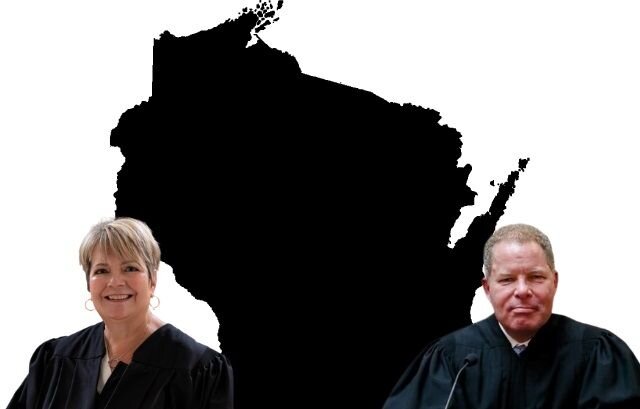 Milwaukee County Judge Janet Protasiewicz, left, and former Justice Daniel Kelly, are vying for a seat on the Wisconsin Supreme Court.