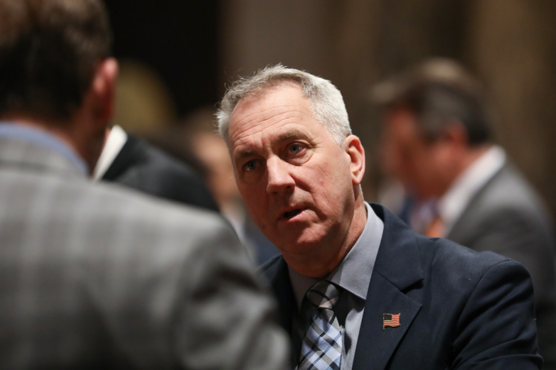 Sen. Dan Knodl, R-Germantown, is shown at the State of the State address of Gov. Tony Evers at the Wisconsin State Capitol in Madison, Wis., on Jan. 22, 2019. (Emily Hamer / Wisconsin Watch)