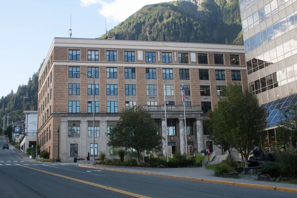 A photo of the Alaska State Capital in Juneau