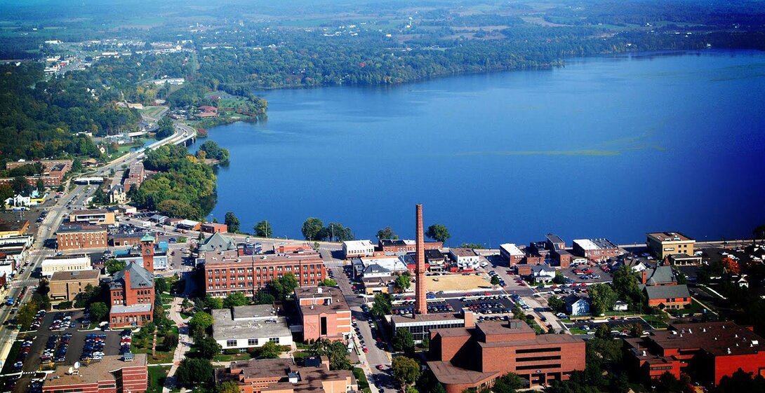 aerial view of stout