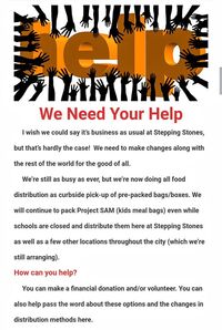 Stepping Stones Changes