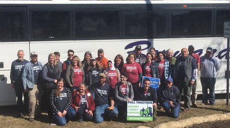 Farmers Union Members by Bus