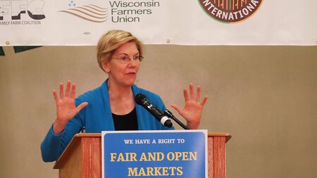 Elizabeth Warren at Farmers Rights Rally