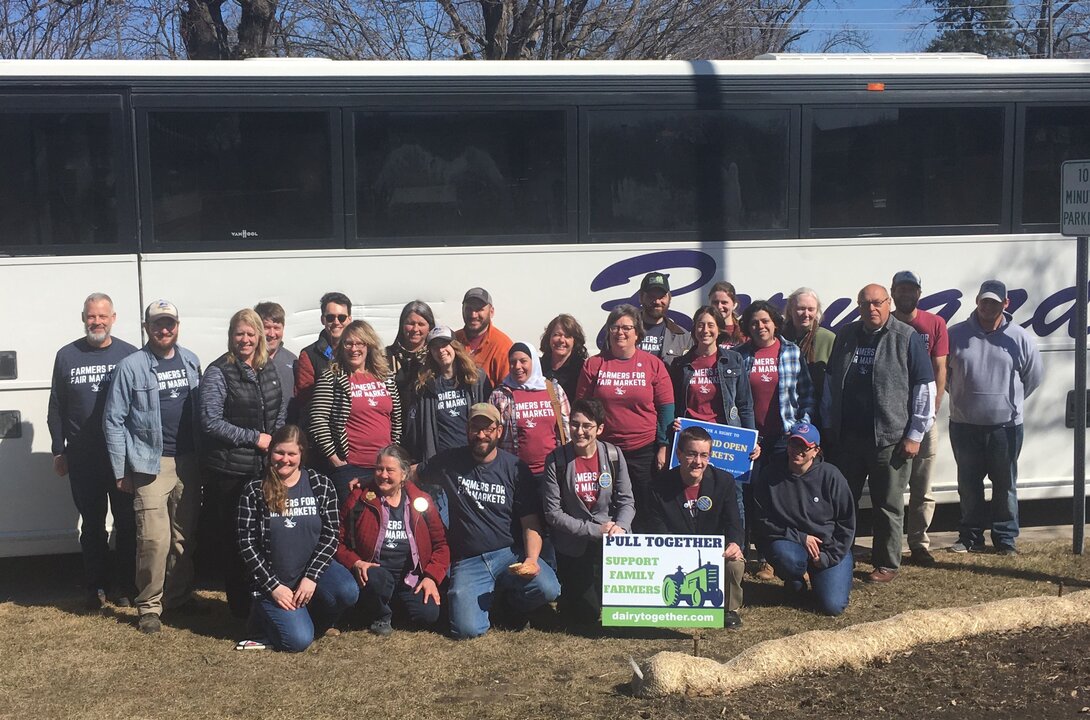 Farmers Union Members by Bus