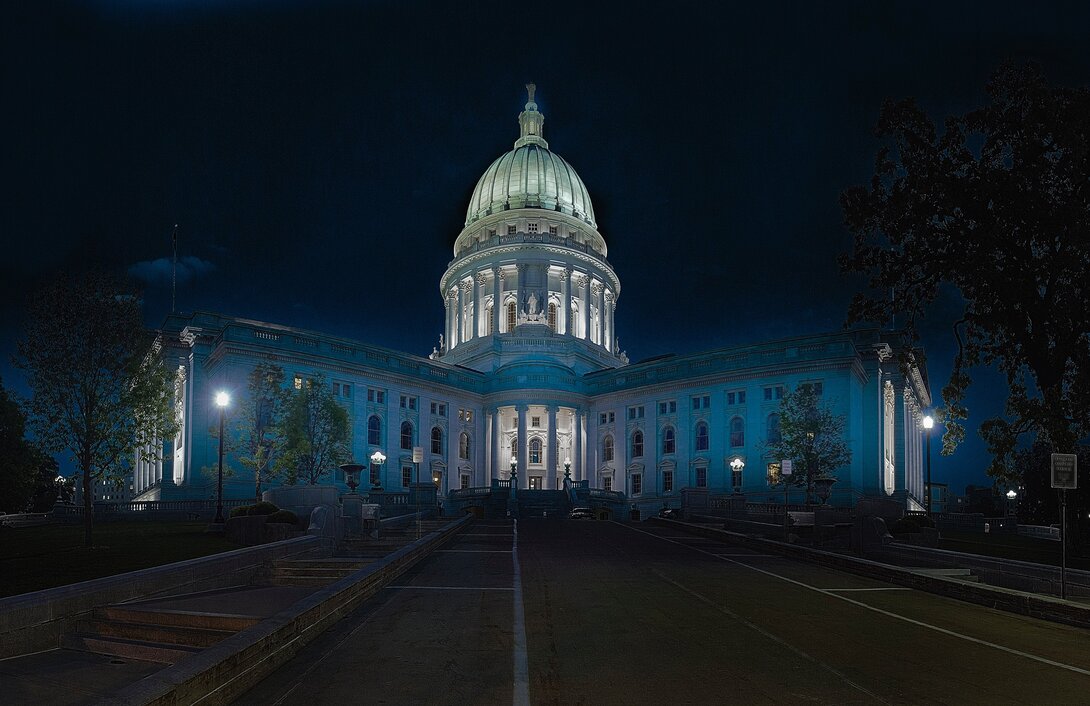 Madison Capitol at Night