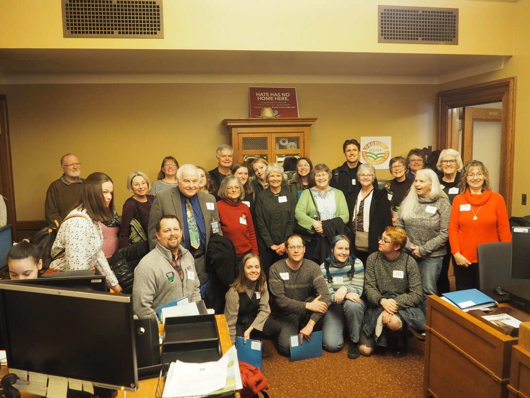 Lobbyists with Senator Jeff Smith